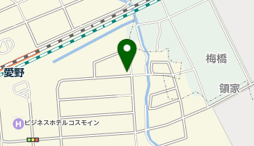 【予約制】akippa 愛野南1丁目11-8 田邊邸☆駐車場の地図画像