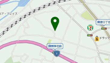 【予約制】akippa パークハイツ陣原駐車場の地図画像