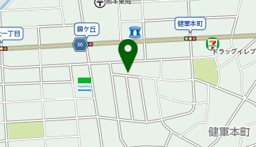 【予約制】akippa 健軍本町3-23駐車場(1)の地図画像