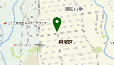 【予約制】akippa 御影山手6丁目2-1駐車場の地図画像