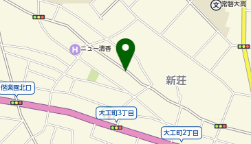 【予約制】akippa 新荘1-5-43駐車場の地図画像