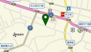 【予約制】akippa 大工町2-7-7駐車場の地図画像