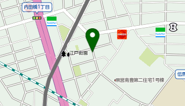 【予約制】akippa 南区豊2-6 アキッパ駐車場の地図画像
