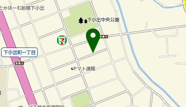 【予約制】akippa 下小出町1丁目砂利駐車場の地図画像