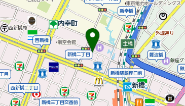 【予約制】akippa Dパーキングダイワロイネットホテル新橋駐車場【機械式/ハイルーフ】【日祝のみ】の地図画像