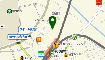 【予約制】akippa OPH枚方駅前駐車場(1040)の地図画像