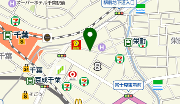 【予約制】akippa Dパーキングダイワロイネットホテル千葉駅前【機械式/普通車高さ155cm】7:00-23:00の地図画像