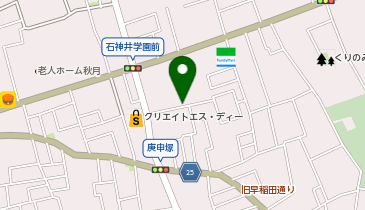 【予約制】akippa 石神井台2丁目 h宅アキッパ駐車場の地図画像