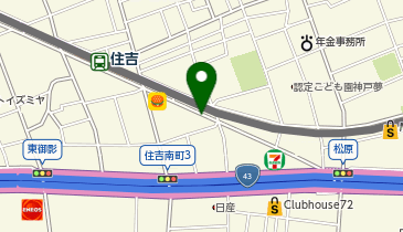 【予約制】akippa 住吉南空き地B駐車場の地図画像