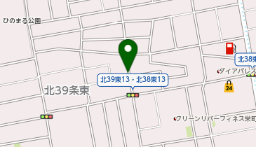【予約制】akippa 北39条東13 長谷川邸☆アキッパ駐車場の地図画像