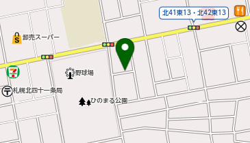 【予約制】akippa 北41条東12 ☆アキッパ駐車場の地図画像