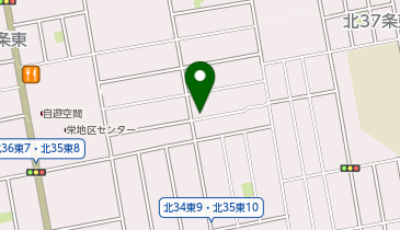 【予約制】akippa 北36条東10 浅水邸☆アキッパ駐車場の地図画像