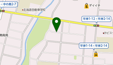 【予約制】akippa 豊平区平岸1条13丁目6-5 大倉邸?アキッパ駐車場の地図画像