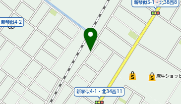 【予約制】akippa 新琴似4条1 野間邸☆アキッパ駐車場の地図画像