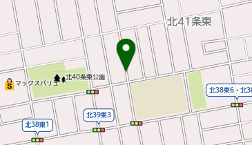 【予約制】akippa 北40条東3 大角邸☆アキッパ駐車場の地図画像