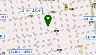 【予約制】akippa 北31条東5 飯田邸☆アキッパ駐車場の地図画像