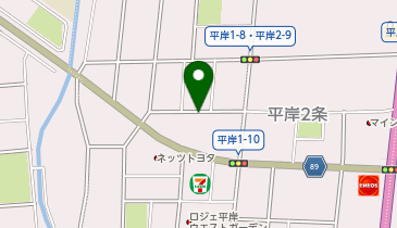 【予約制】akippa 豊平区平岸1条9丁目6-8 小山邸?アキッパ駐車場の地図画像