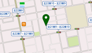 【予約制】akippa 北22条東9 加藤邸☆アキッパ駐車場の地図画像