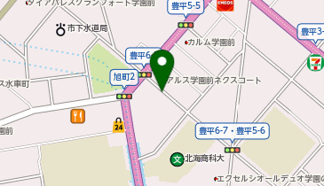【予約制】akippa 豊平区豊平6条5丁目1-5 パティスリージョネス?アキッパ駐車場の地図画像