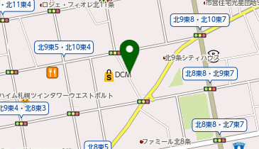 【予約制】akippa 北9条東6 森田邸☆アキッパ駐車場の地図画像