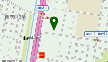 【予約制】akippa 篠路5条1丁目 駐車場の地図画像