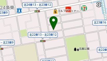 【予約制】akippa 北23条東13 個人宅☆アキッパ駐車場の地図画像