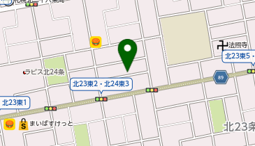 【予約制】akippa 北24条東3丁目2-23☆アキッパ駐車場の地図画像