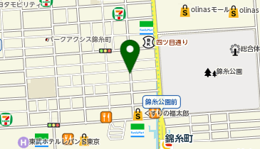 【予約制】akippa ミスターP錦糸3丁目駐車場の地図画像