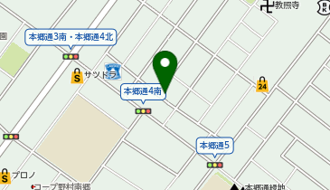 【予約制】akippa 白石区本郷通4丁目北6-1 個人宅?アキッパ駐車場の地図画像