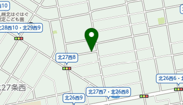 【予約制】akippa 北28条西8丁目1-23☆アキッパ駐車場の地図画像