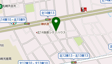 【予約制】akippa 北14条東13丁目1-8☆アキッパ駐車場の地図画像