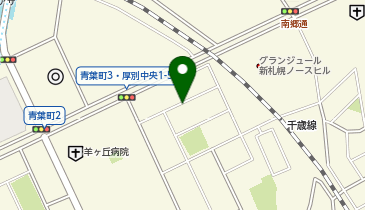 【予約制】akippa 厚別区青葉町4丁目3-2 個人宅?アキッパ駐車場の地図画像