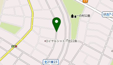【予約制】akippa 北22条東23丁目4-15☆アキッパ駐車場の地図画像