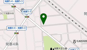 【予約制】akippa 発寒5条2丁目2-2☆アキッパ駐車場の地図画像