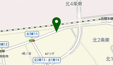 【予約制】akippa 北2東14(株)アキヤマ 月極駐車場の地図画像