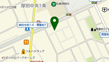 【予約制】akippa 厚別区青葉町1丁目2-27 個人宅?アキッパ駐車場の地図画像