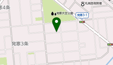 【予約制】akippa 発寒3条2 個人宅☆アキッパ駐車場の地図画像