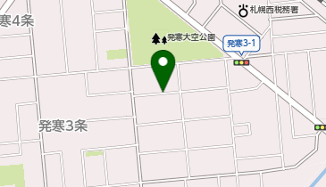 【予約制】akippa 発寒3条2 従業員駐車場☆アキッパ駐車場の地図画像