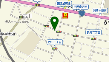 【予約制】akippa 古川2丁目7-3 青森青果物(株)?アキッパ駐車場の地図画像