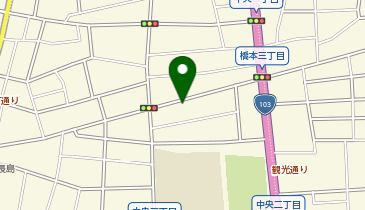 【予約制】akippa 中央2丁目14-4 個人宅?アキッパ駐車場【スペース1】の地図画像