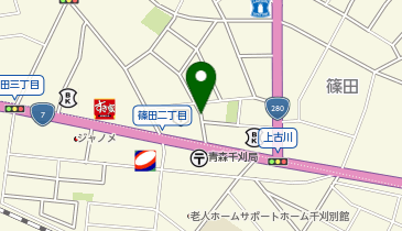 【予約制】akippa 篠田2丁目18-2 個人宅?アキッパ駐車場の地図画像