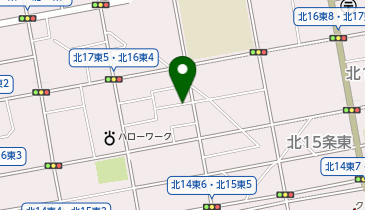 【予約制】akippa 北16条東5丁目1-15☆アキッパ駐車場の地図画像