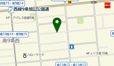 【予約制】akippa 南10条西13丁目1-37☆アキッパ駐車場の地図画像
