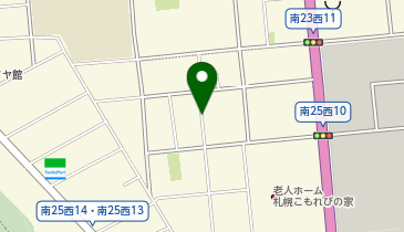 【予約制】akippa 中央区南24条西12丁目3-5 個人宅?アキッパ駐車場の地図画像