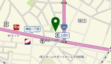 【予約制】akippa 【利用時間あり】篠田2丁目11-5 個人宅?アキッパ駐車場の地図画像