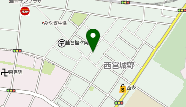 【予約制】akippa 宮城野1丁目25-20駐車場【1】の地図画像