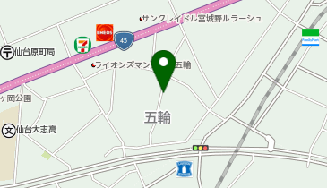 【予約制】akippa 五輪2丁目6-44駐車場の地図画像