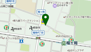 【予約制】akippa 榴岡5丁目13-11駐車場の地図画像