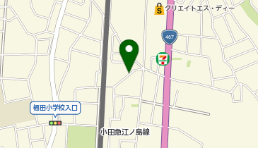 【予約制】akippa 大和福田2586 アキッパ駐車場の地図画像
