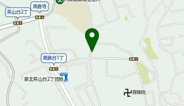 【予約制】akippa 高倉台2丁屋根付き駐車場の地図画像